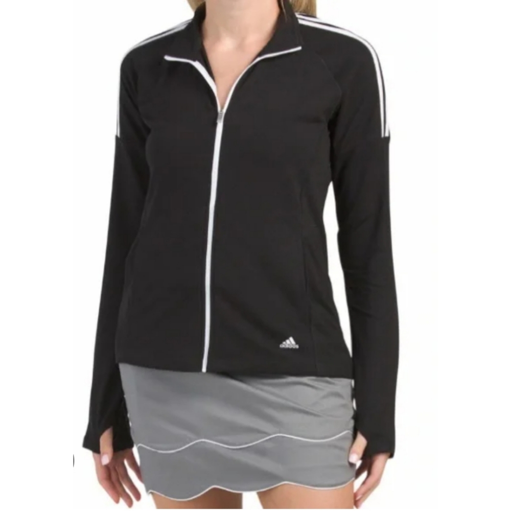 Adidas Black Jacket with Gray Skirt